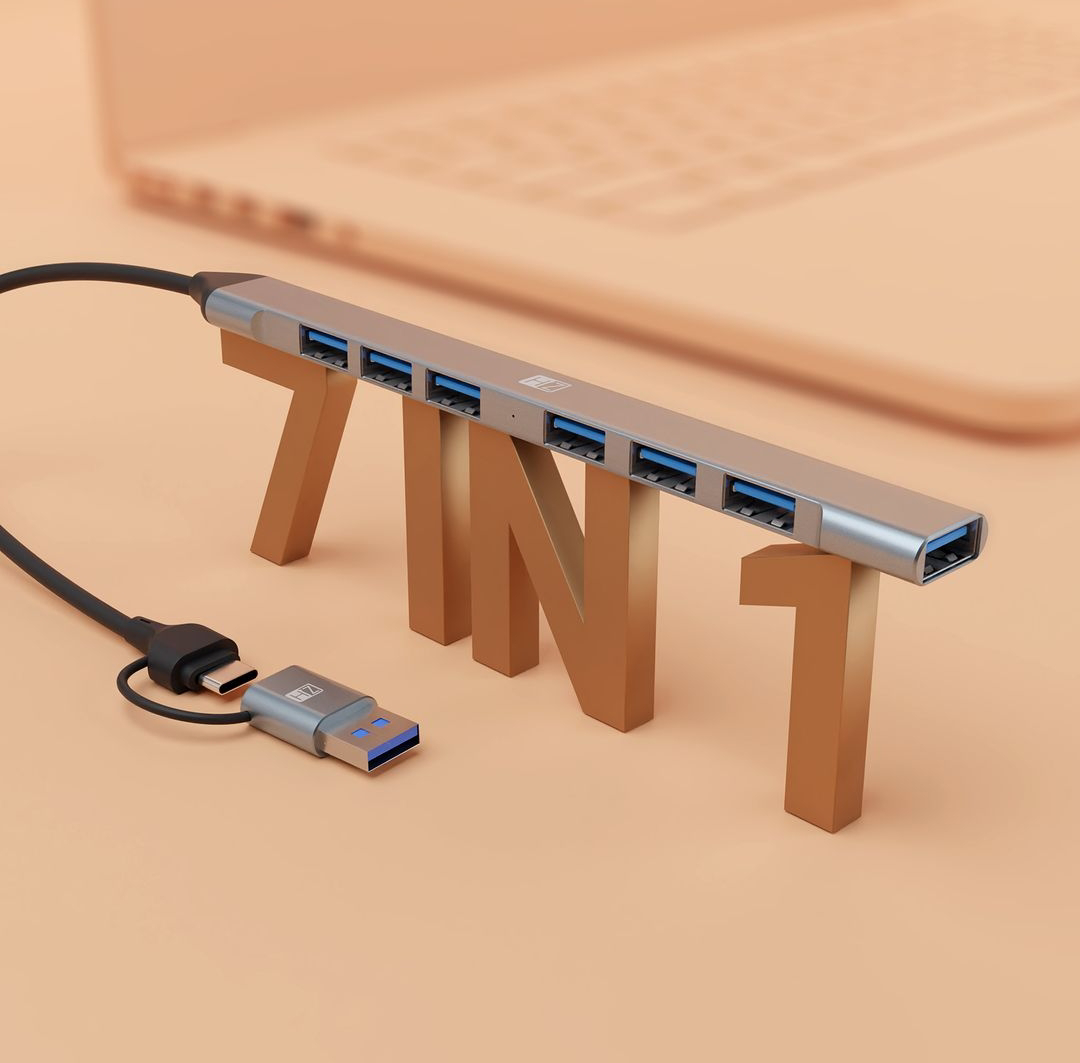 HEATZ 7 IN 1 USB HUB