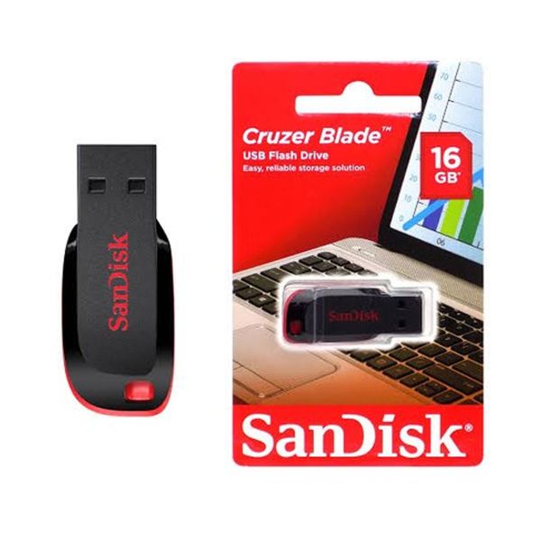 SANDISK CRUZER BLADE 16GB FLASH DRIVE