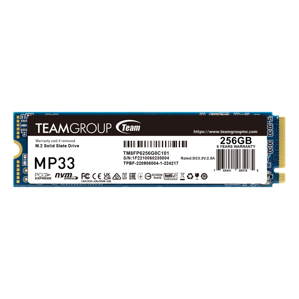 TEAM GROUP MP33 M.2 2280 256GB PCIE 3.0
