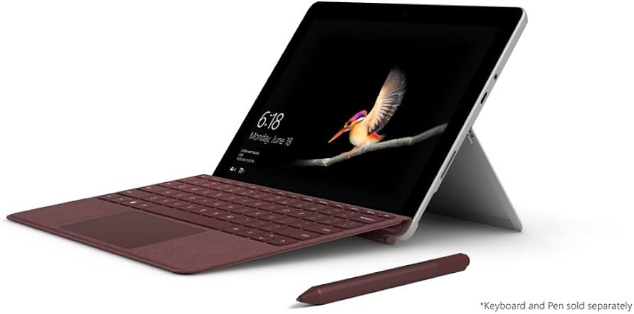 SURFACE PRO GO INTEL PENT WITH KEYBOARD 8GB RAM 128 GB USED