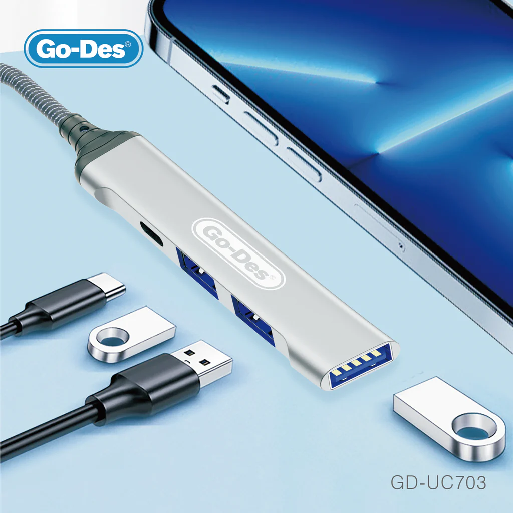 GO-DES DOCKING STATION USB HUB/ CHARGING PORT GD-UC703
