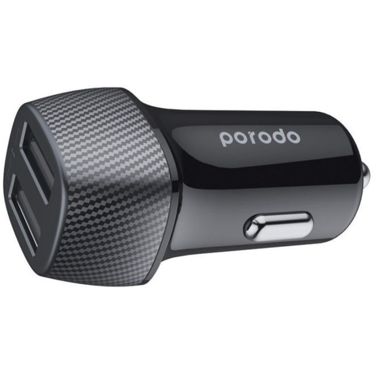 PORODO DUAL PORT CAR CHARGER 3.4A M/I/T
