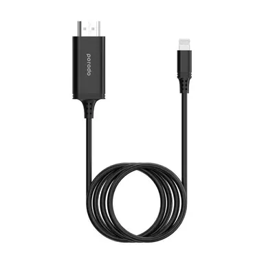 PORODO LIGHTNING TO HDMI CABLE 2M