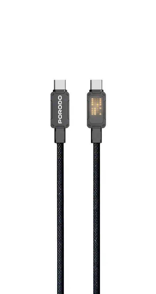 PORODO USB-C TO USB-C 1M BRAIDED CABLE 100W
