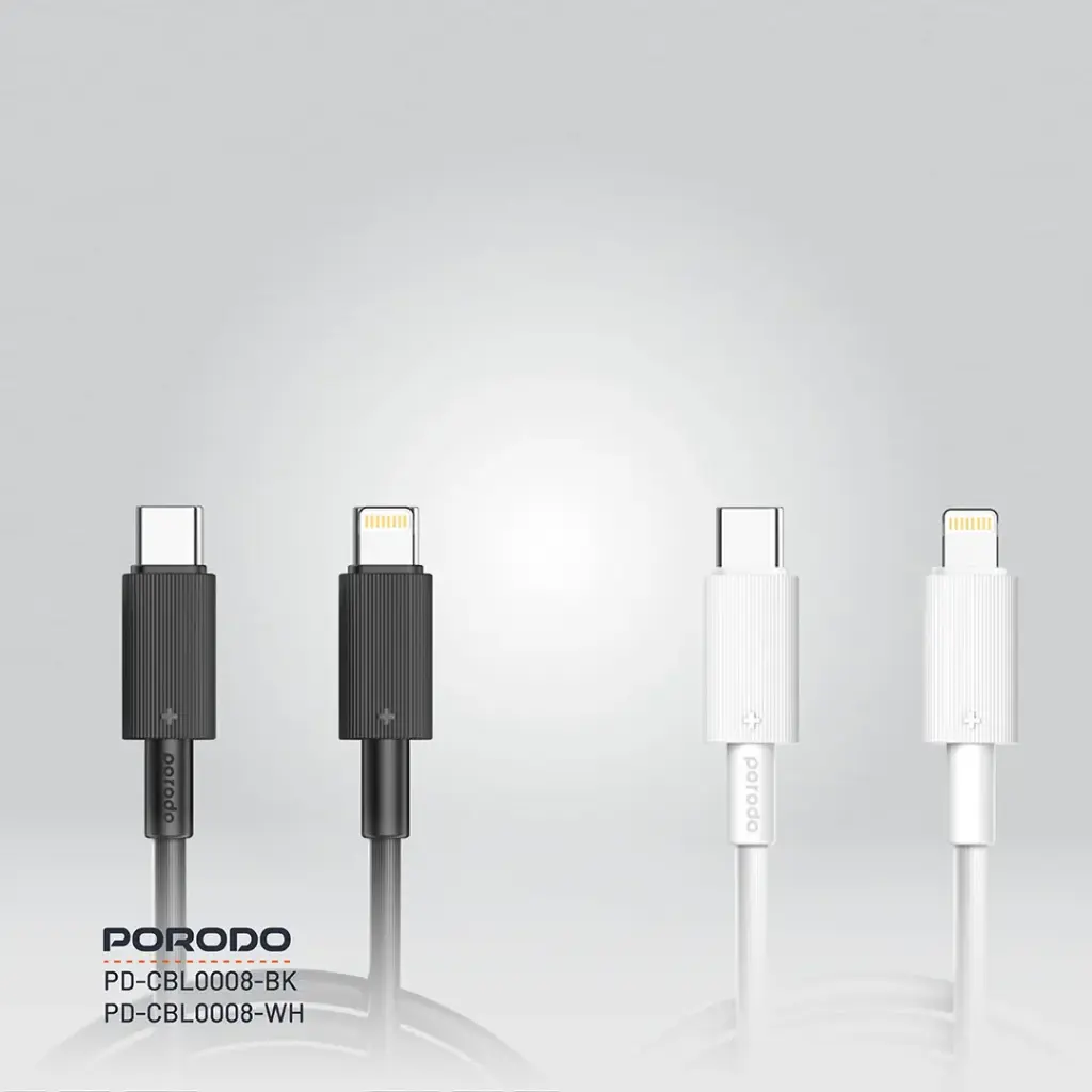 PORODO USB-C TO LIGHTNING DURABLE CABLE