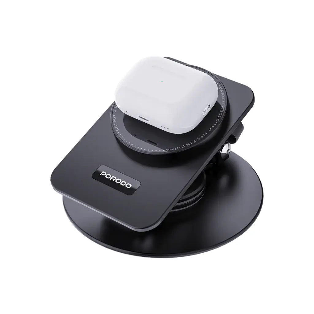 PORODO WIRELESS CHARGING ROTATING STAND