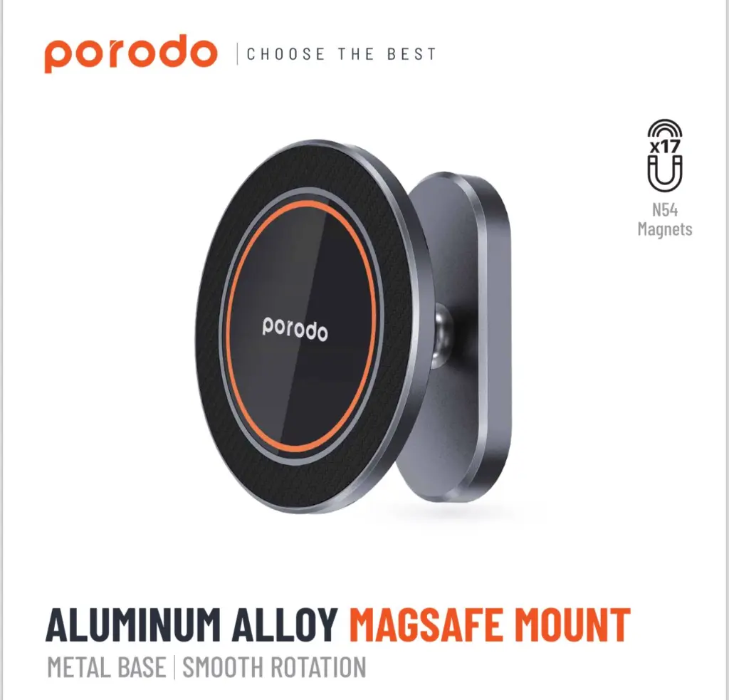 PORODO ALUMINUM ALLOY MAGSAFE MOUNT