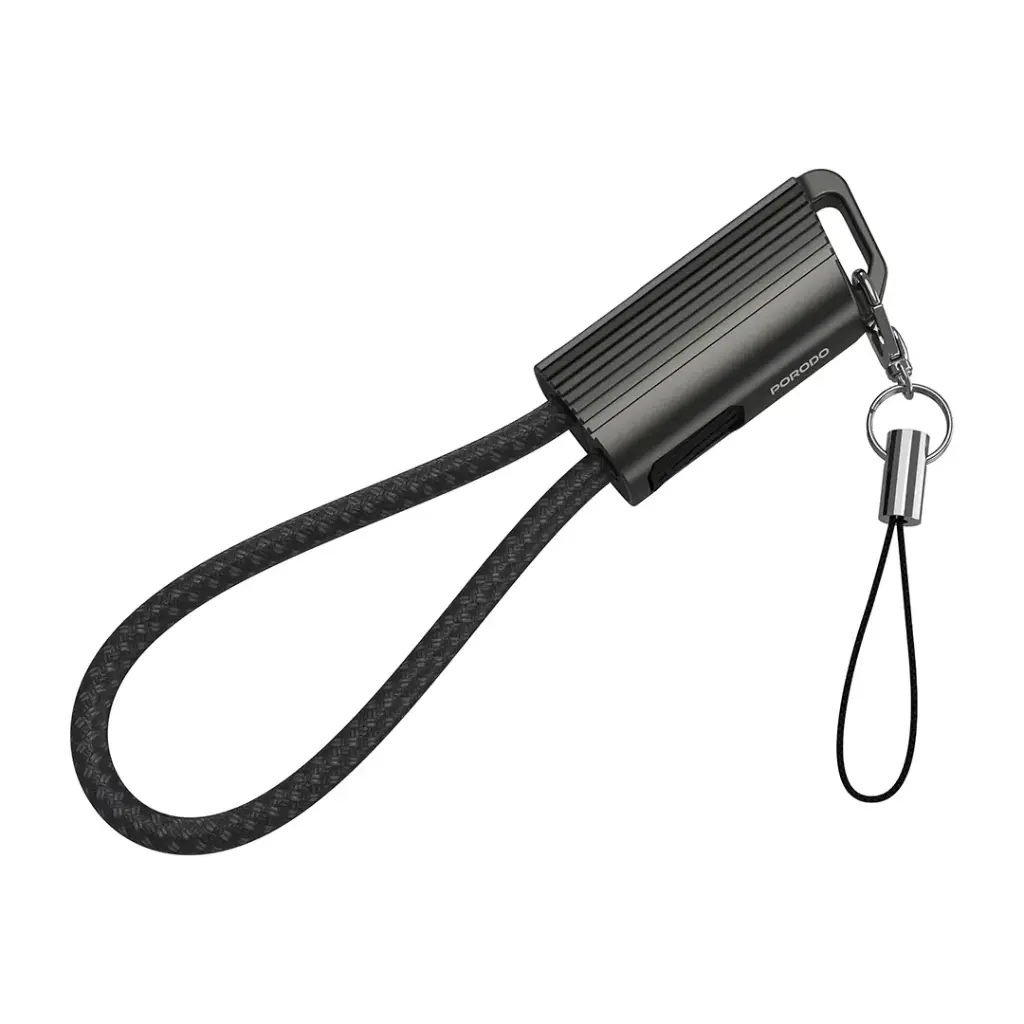 PORODO CHARGELOOP KEYCHAIN DATA CABLE TYPE C TO C