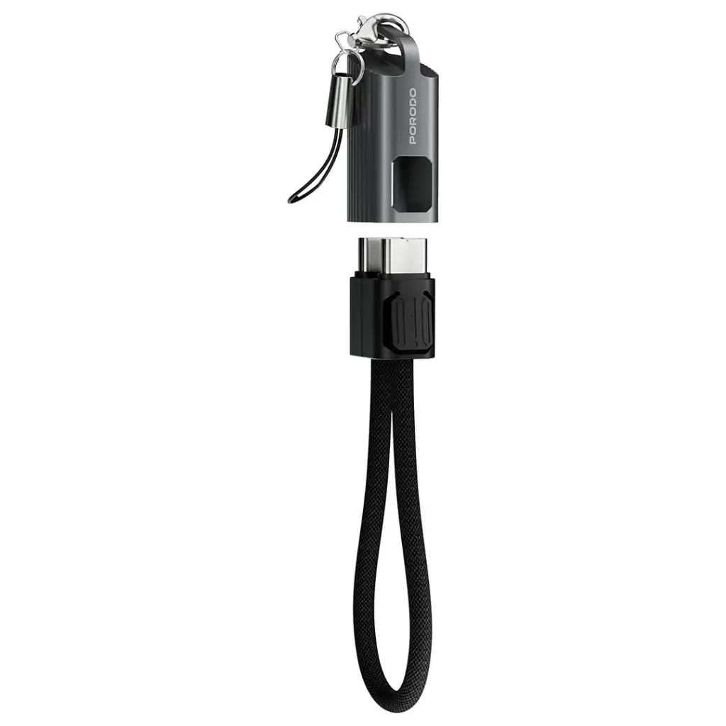 PORODO CHARGELOOP KEYCHAIN DATA CABLE TYPE C TO C