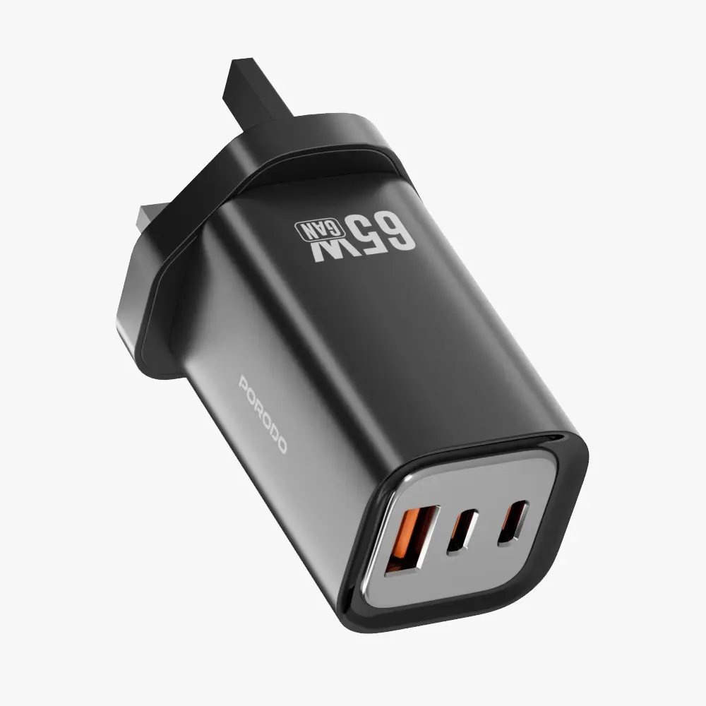 PORODO 65W TRIPLE OUTPUT QUICK CHAEGER