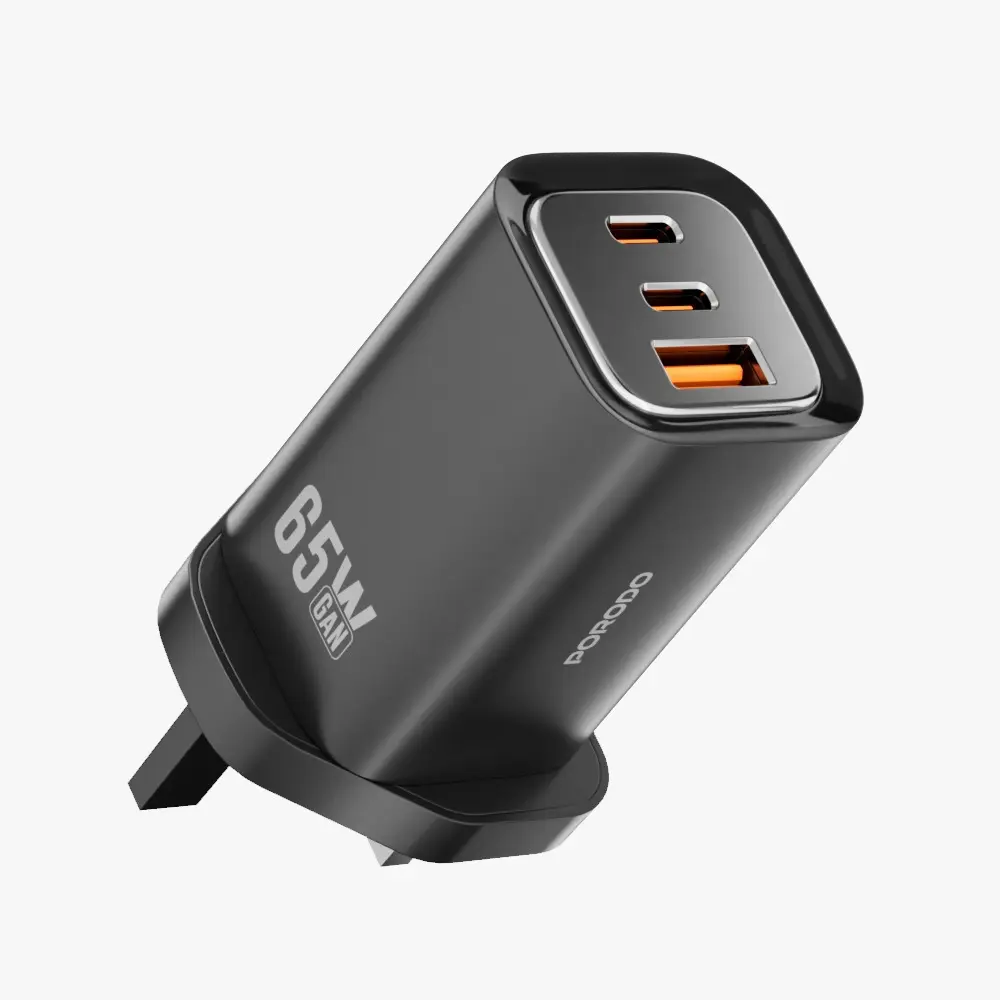 PORODO 65W TRIPLE OUTPUT QUICK CHAEGER