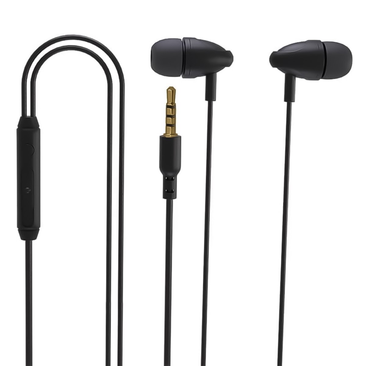 PORODO BLUE STEREO EARPHONE BLACK