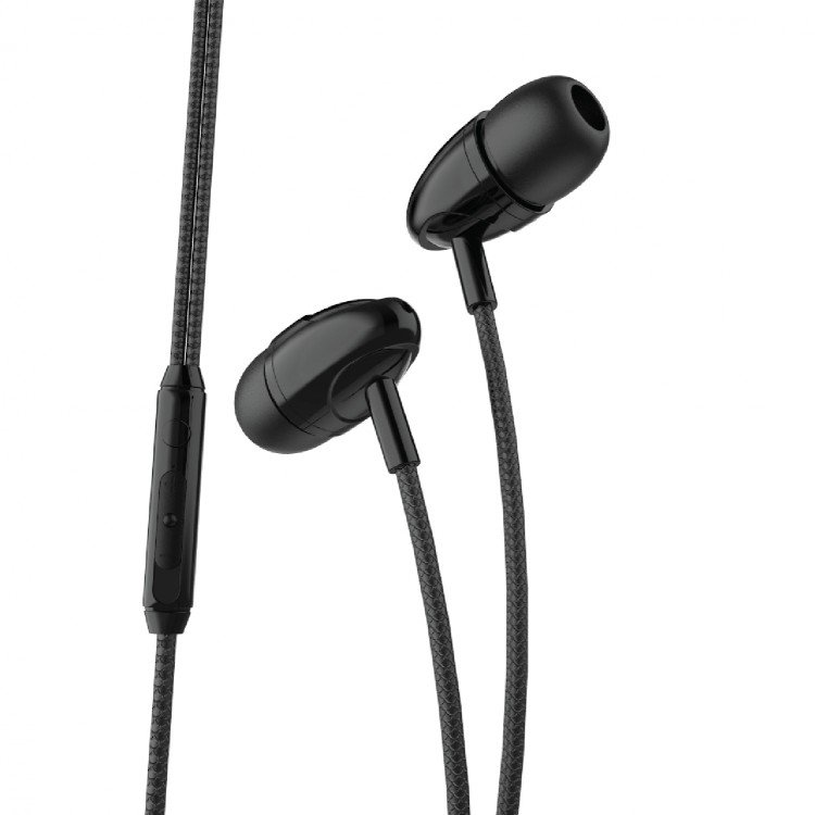 PORODO BLUE STEREO EARPHONE BLACK