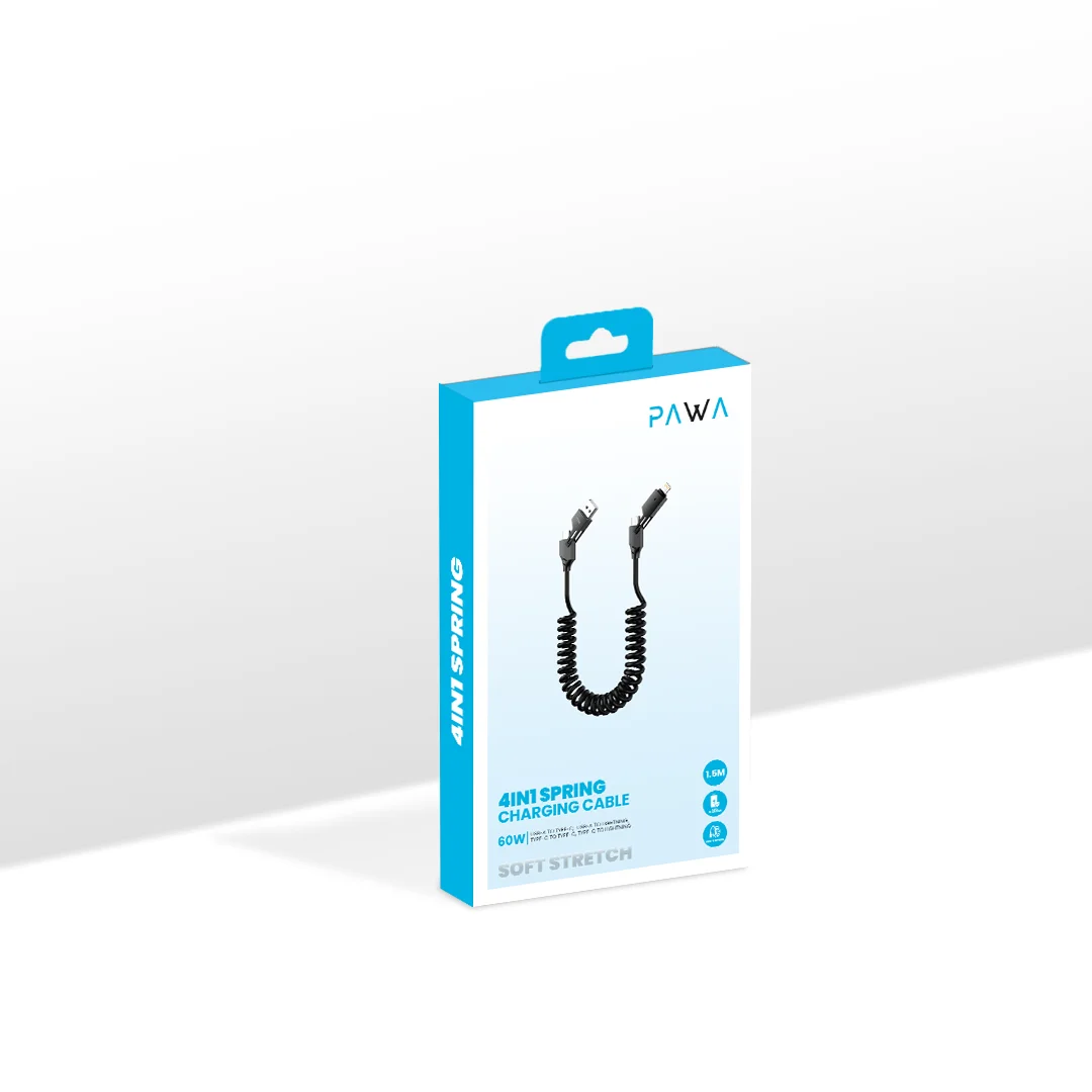 PAWA 4IN1 SPRING CHARGING CABLE 60W