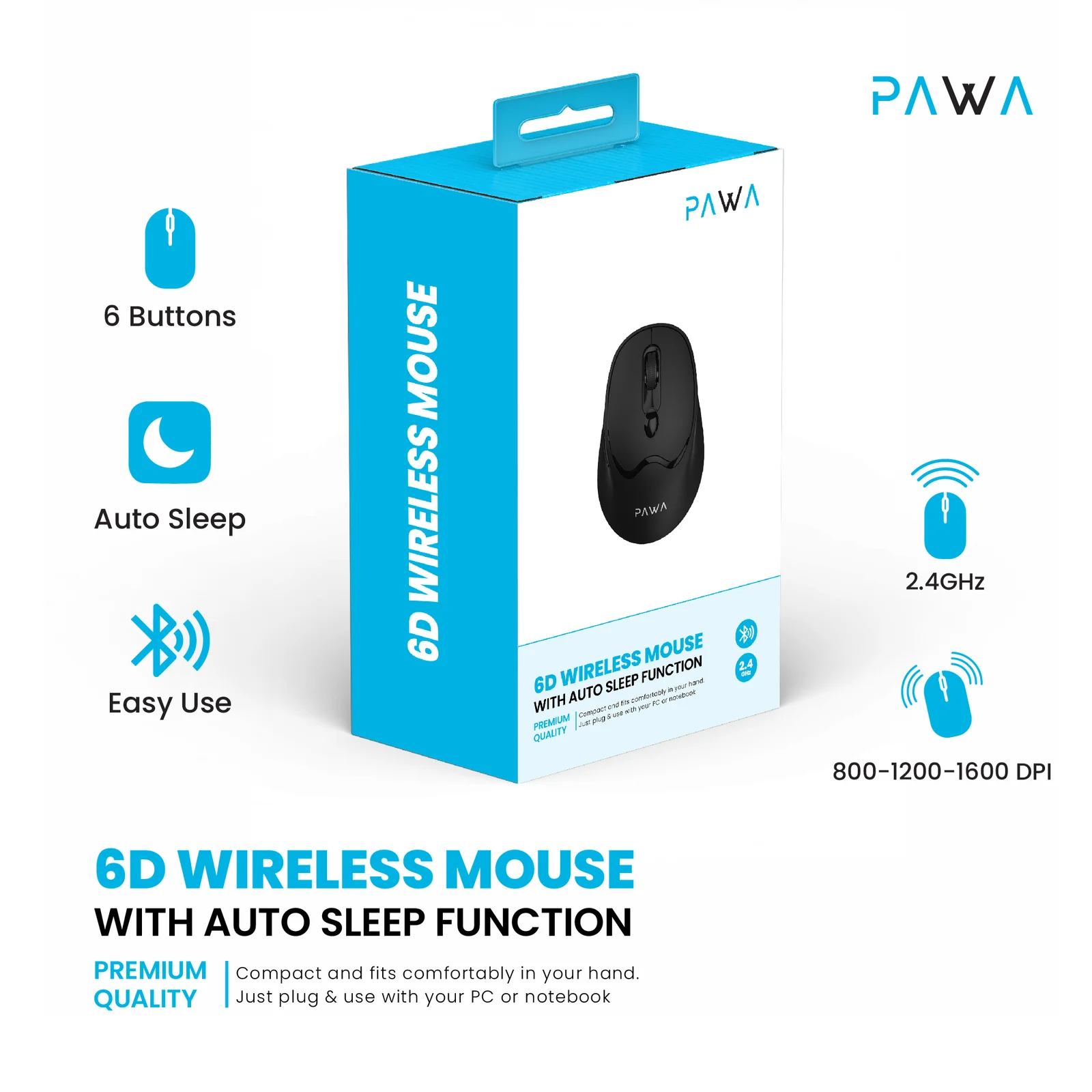 PAWA 6D WIRELESS MOUSE