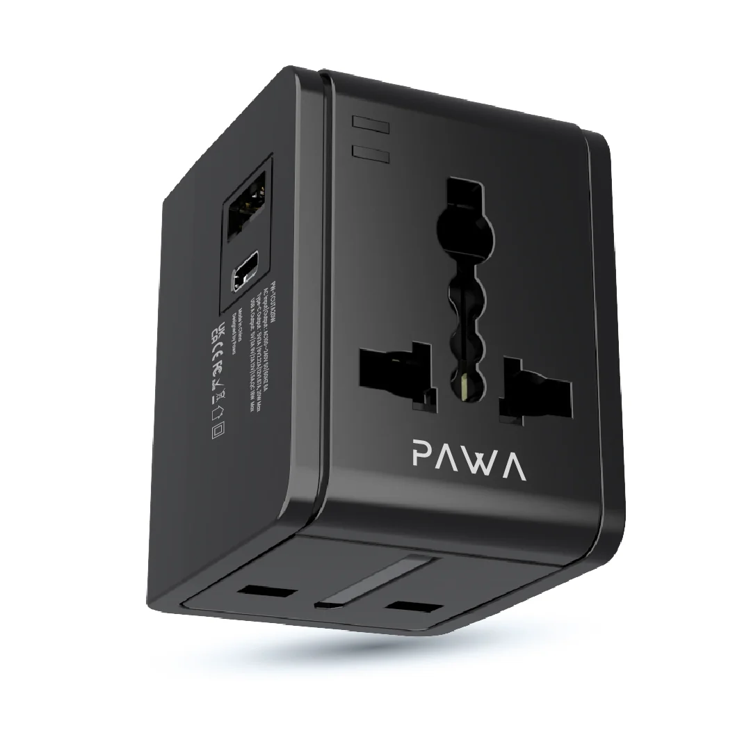 PAWA UNIVERSAL TRAVEL CHARGER WITH PD+QC 20W