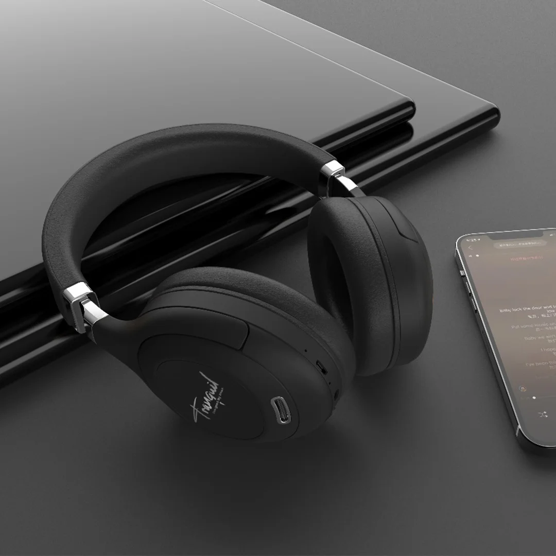 PAWA TRANQUIL ANC WIRELESS HEADPHONE BLACK