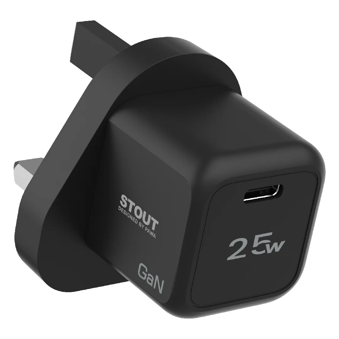 PAWA STOUT GAN TRAVEL CHARGER WITH SINGLE PD PORT 25W
