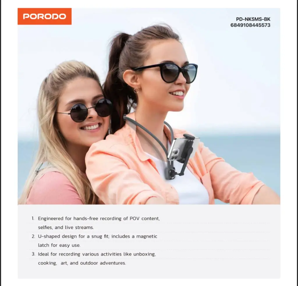 PORODO SMART NECK MOUND LAZY MOBILE HOLDER