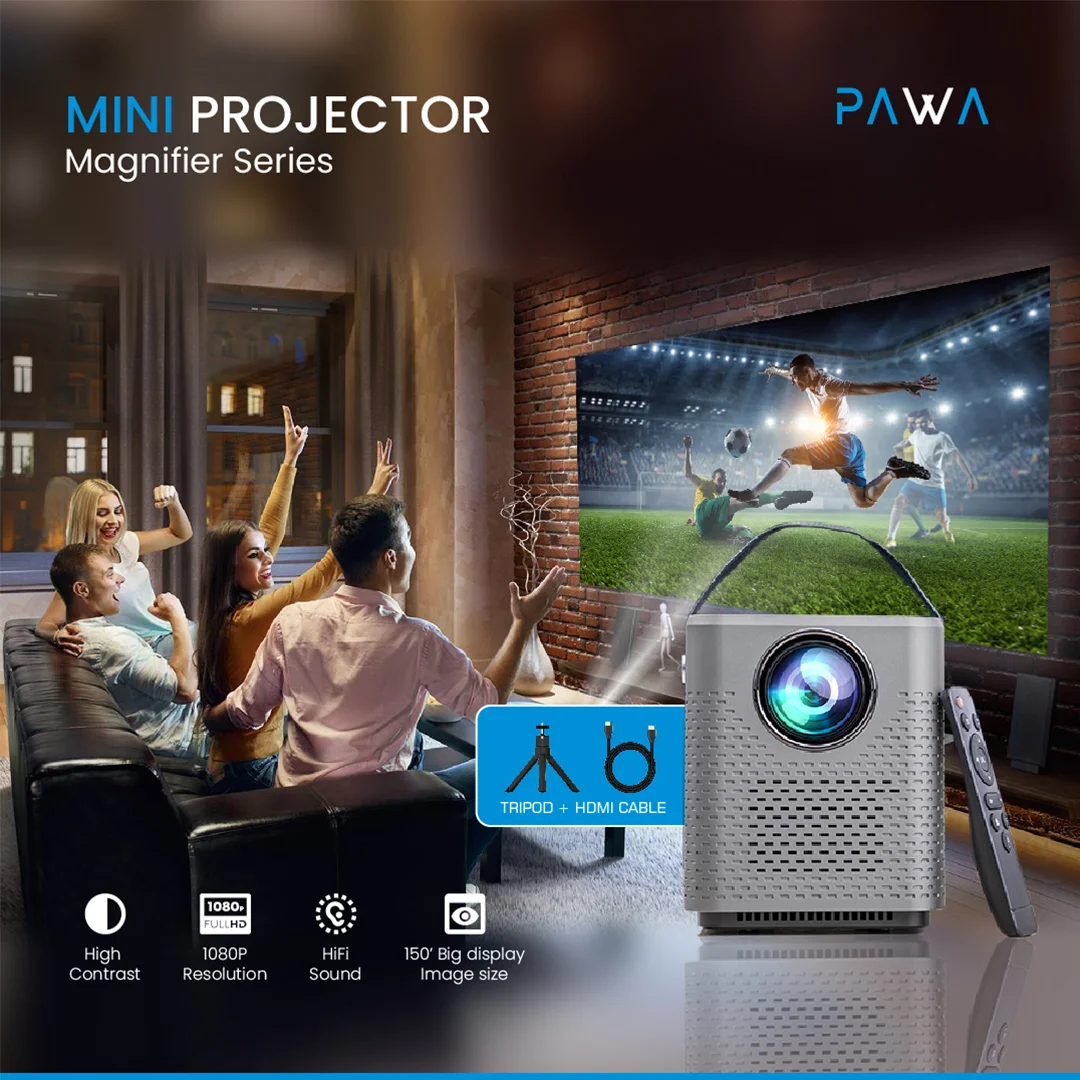 PAWA MAGNIFIER SERIES MINI PROJECTOR 1080P