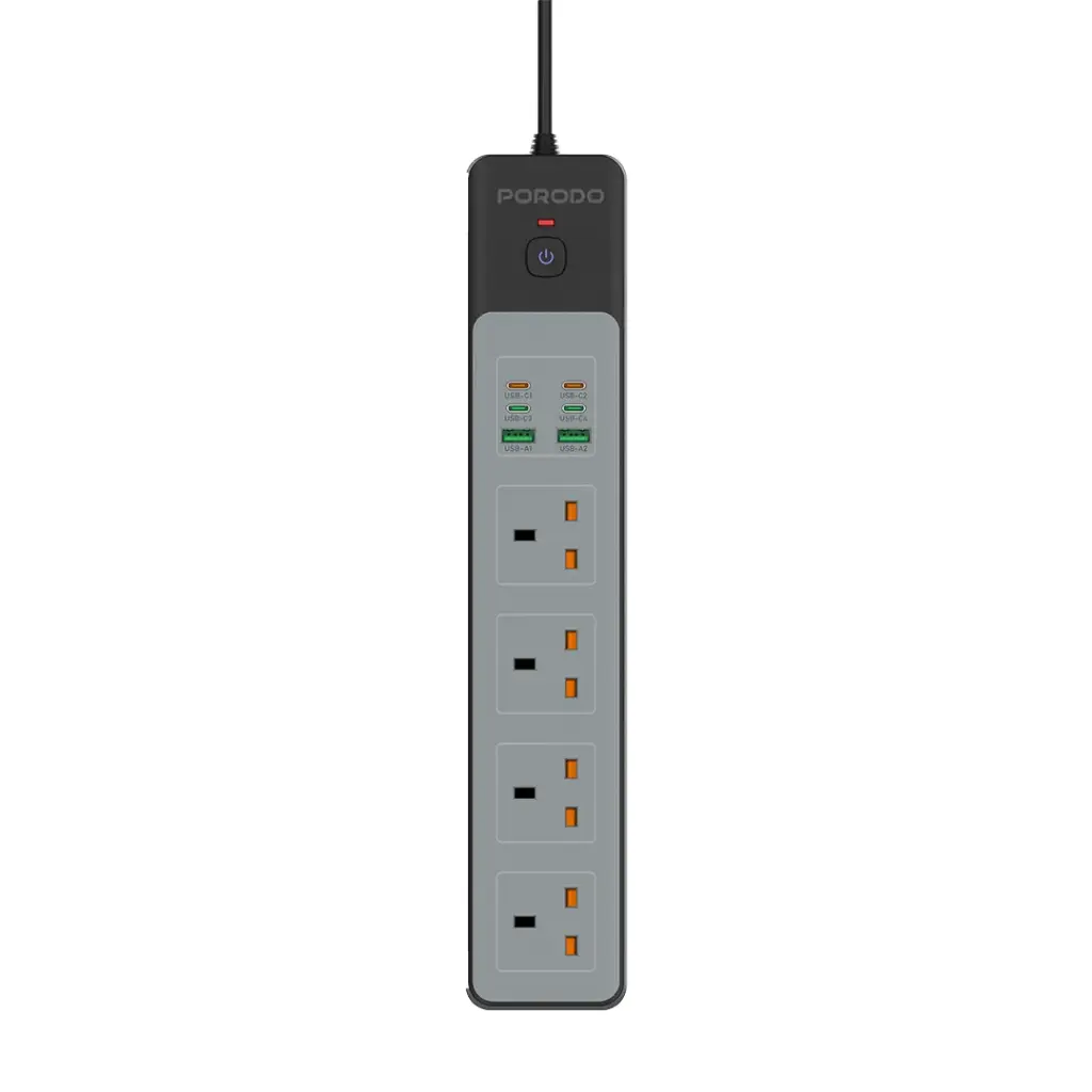 PORODO 4AC 65W 300W POWER STRIP