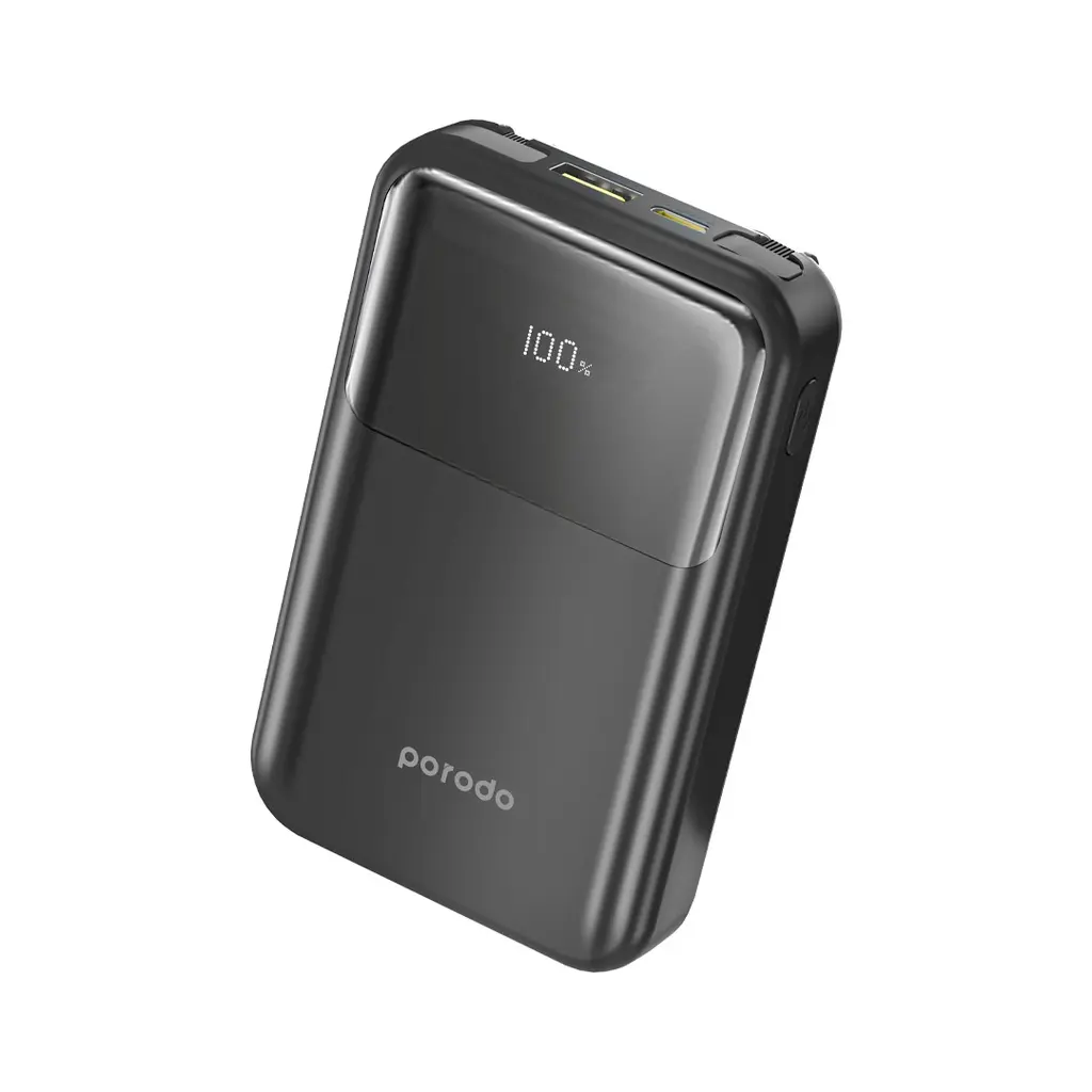 PORODO 10000MAH POWERBANK BUILT IN CABLE