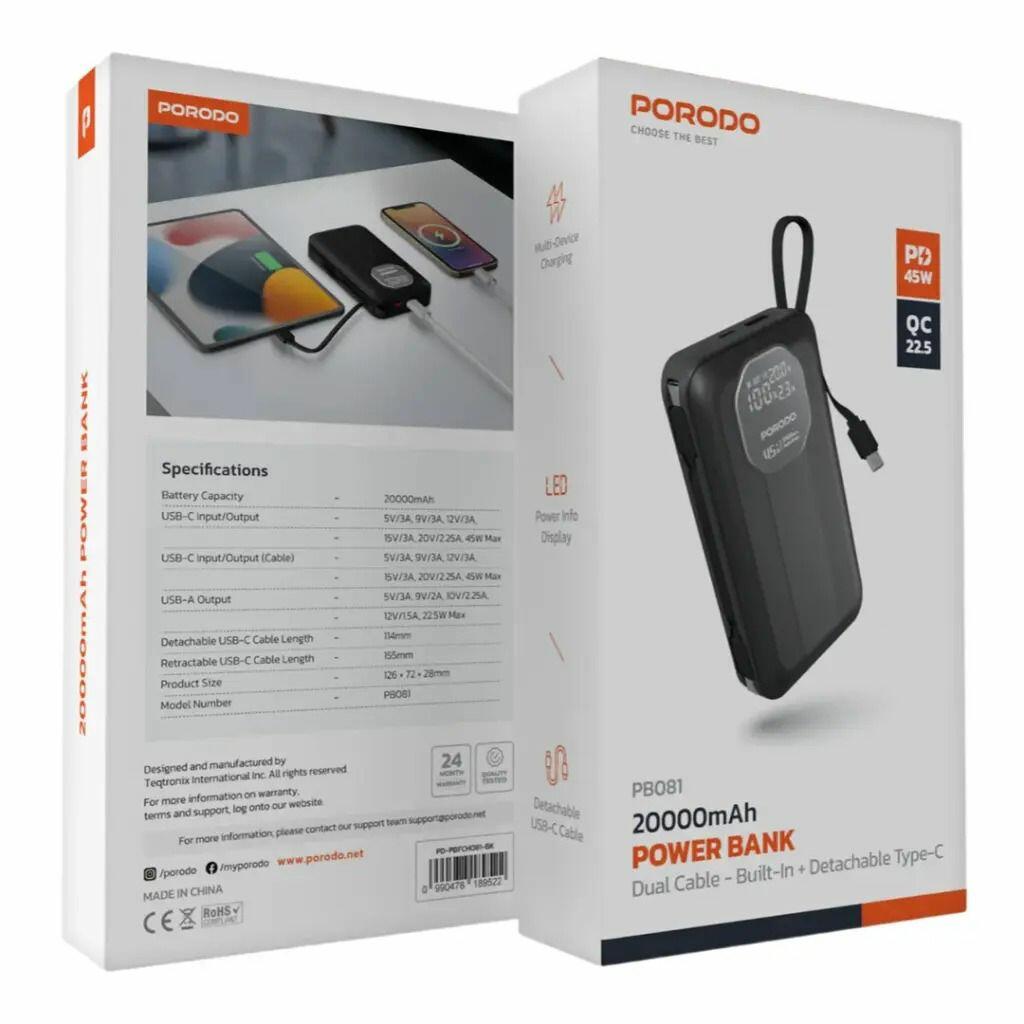 PORODO 20000 MAH POWER BANK