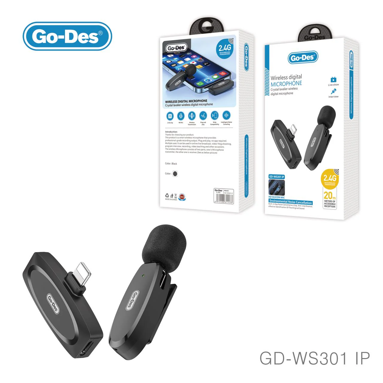GODES WIRELESS DIGITAL MICROPHONE WS301