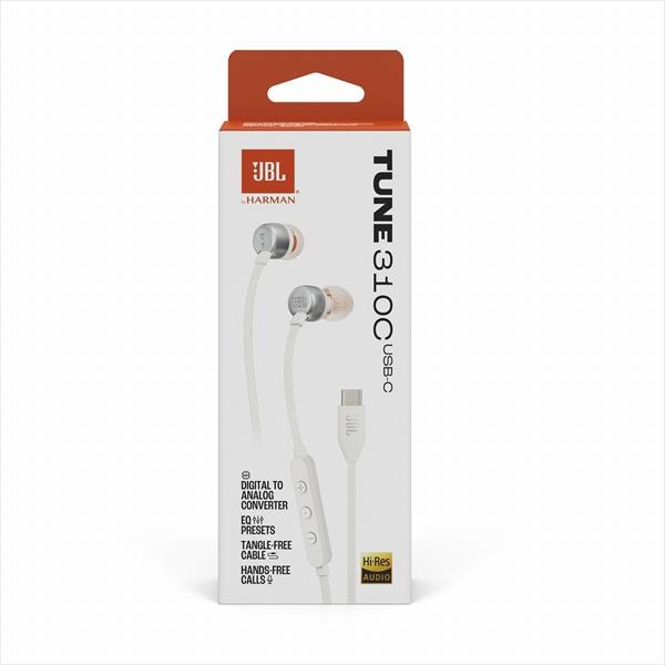 JBL TUNE 310C USB C EARPHONES WHITE