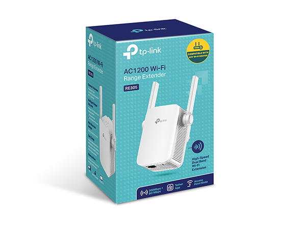 TP LINK RE305 AC1200 WIFI RANGE EXTENDER