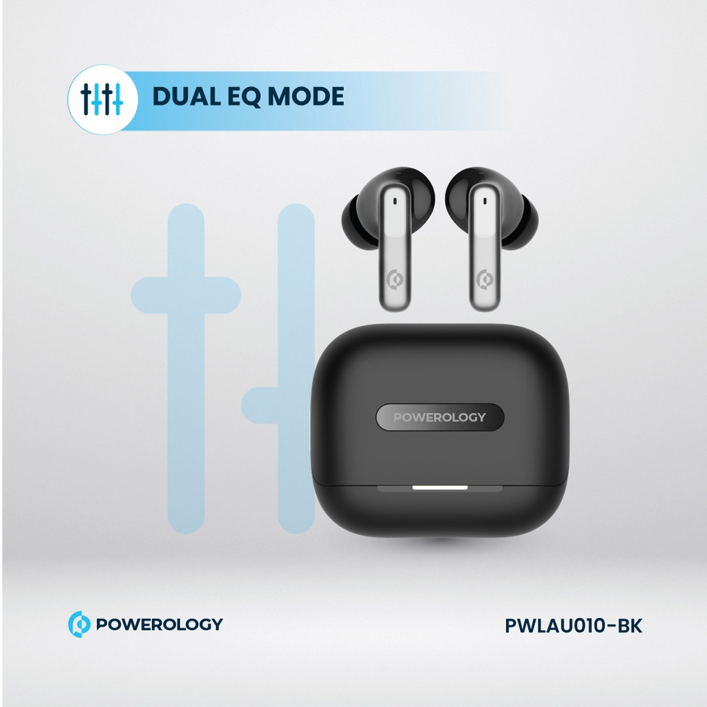 Powerology 6 Mic Hybrid ANC + ENC True Wireless Buds