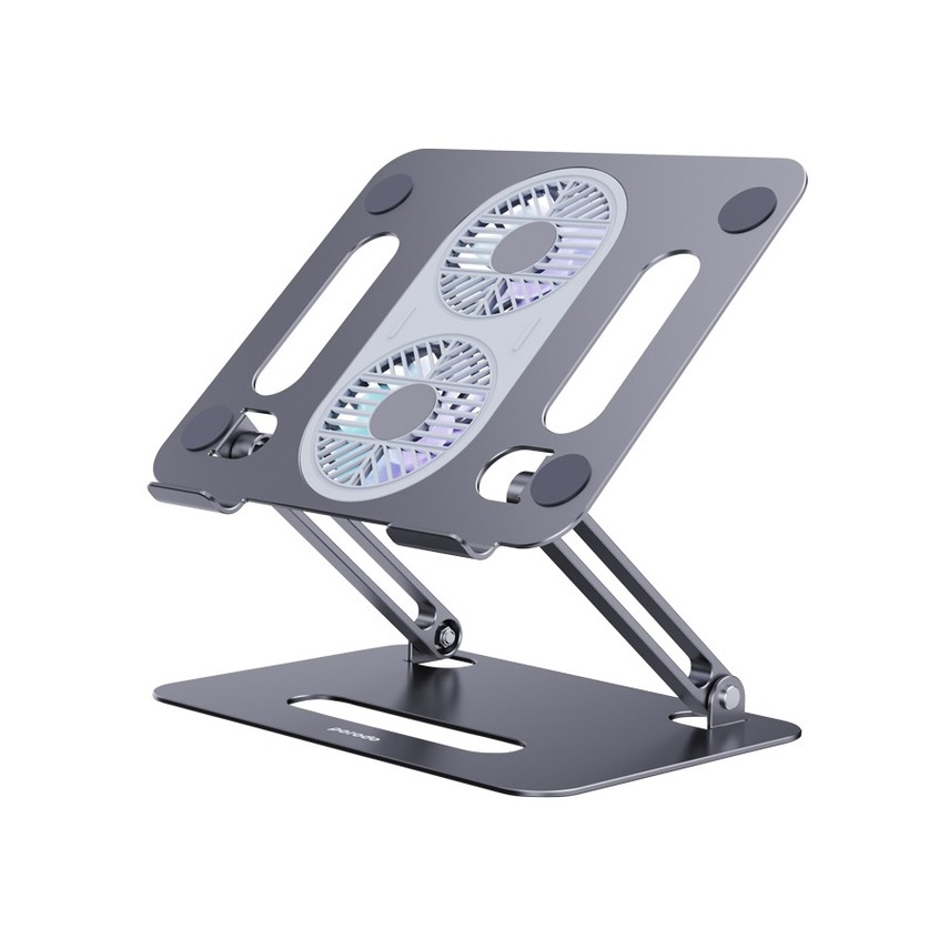 PORODO ADJUSTABLE LAPTOP STAND DUAL COOLING FANS