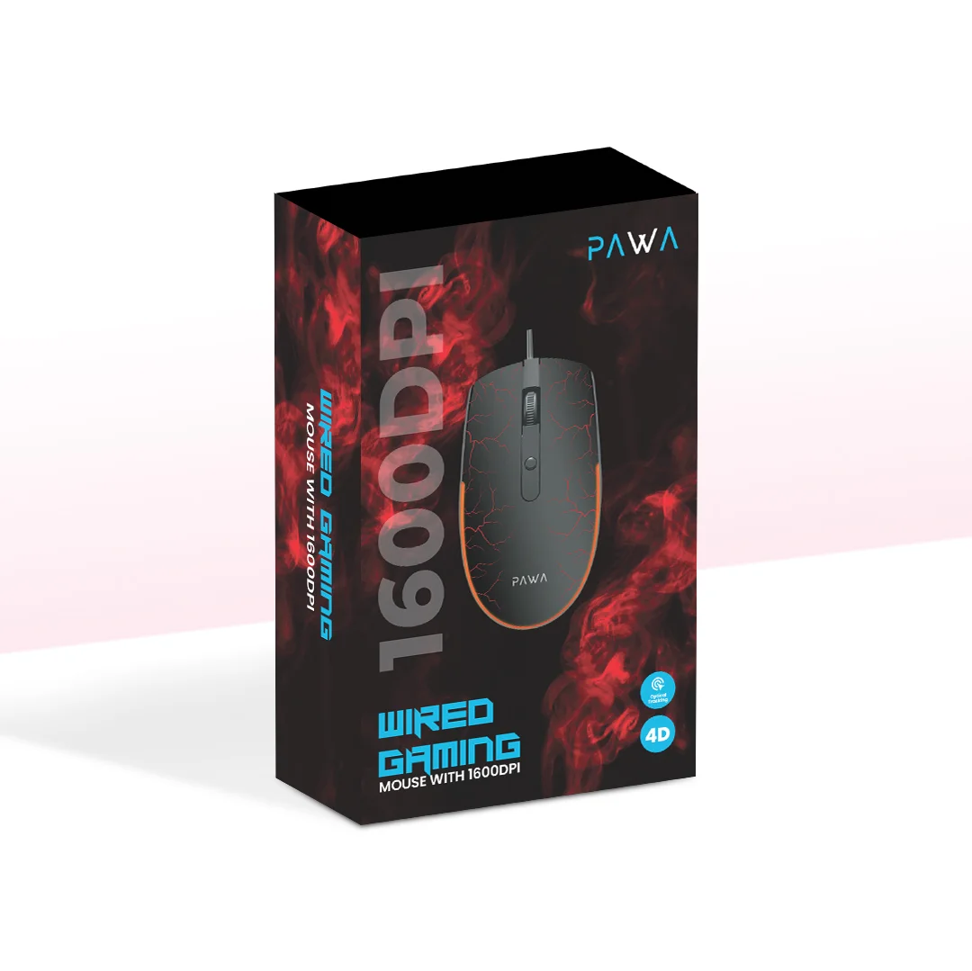 PAWA WIRED GAMING MOUSE WITH 1600DPI