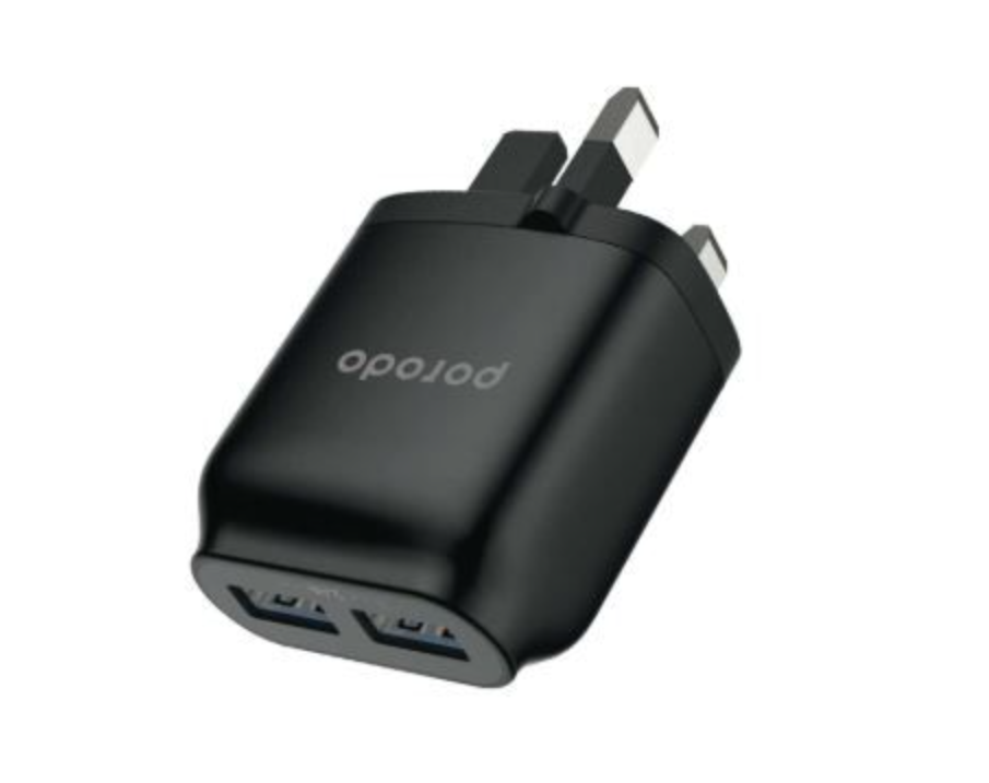 PORODO DUAL PORT WALL CHARGING ADAPTER